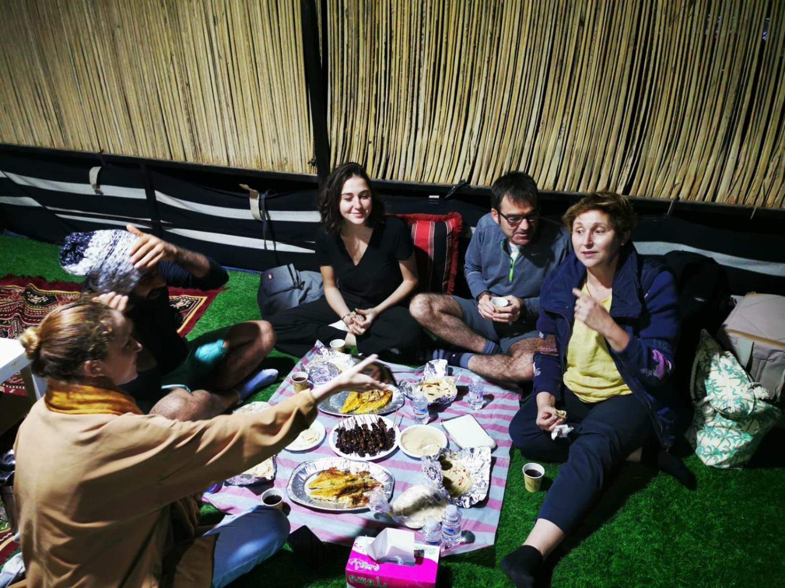 Bedouin Nights Camp Hotell Al Wāşil Rum bild