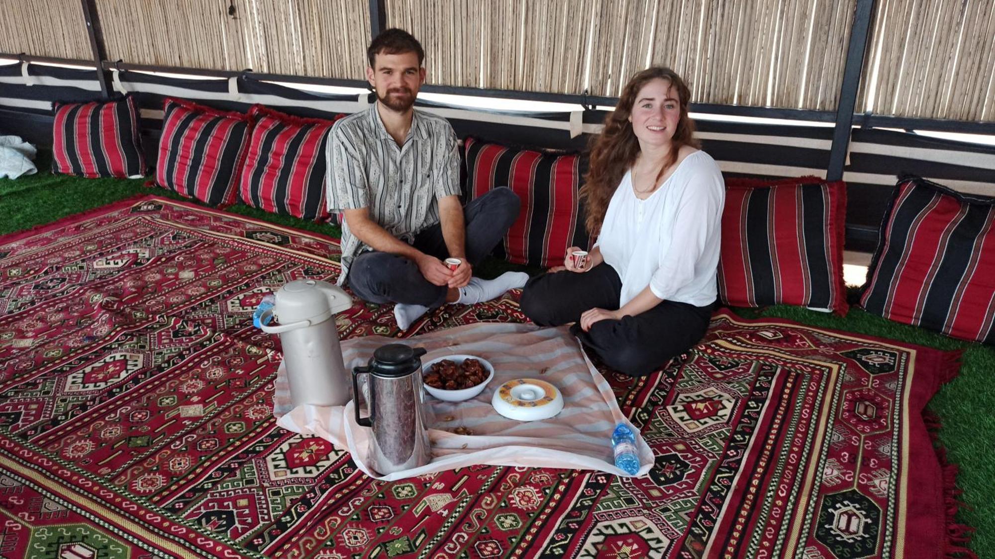 Bedouin Nights Camp Hotell Al Wāşil Rum bild